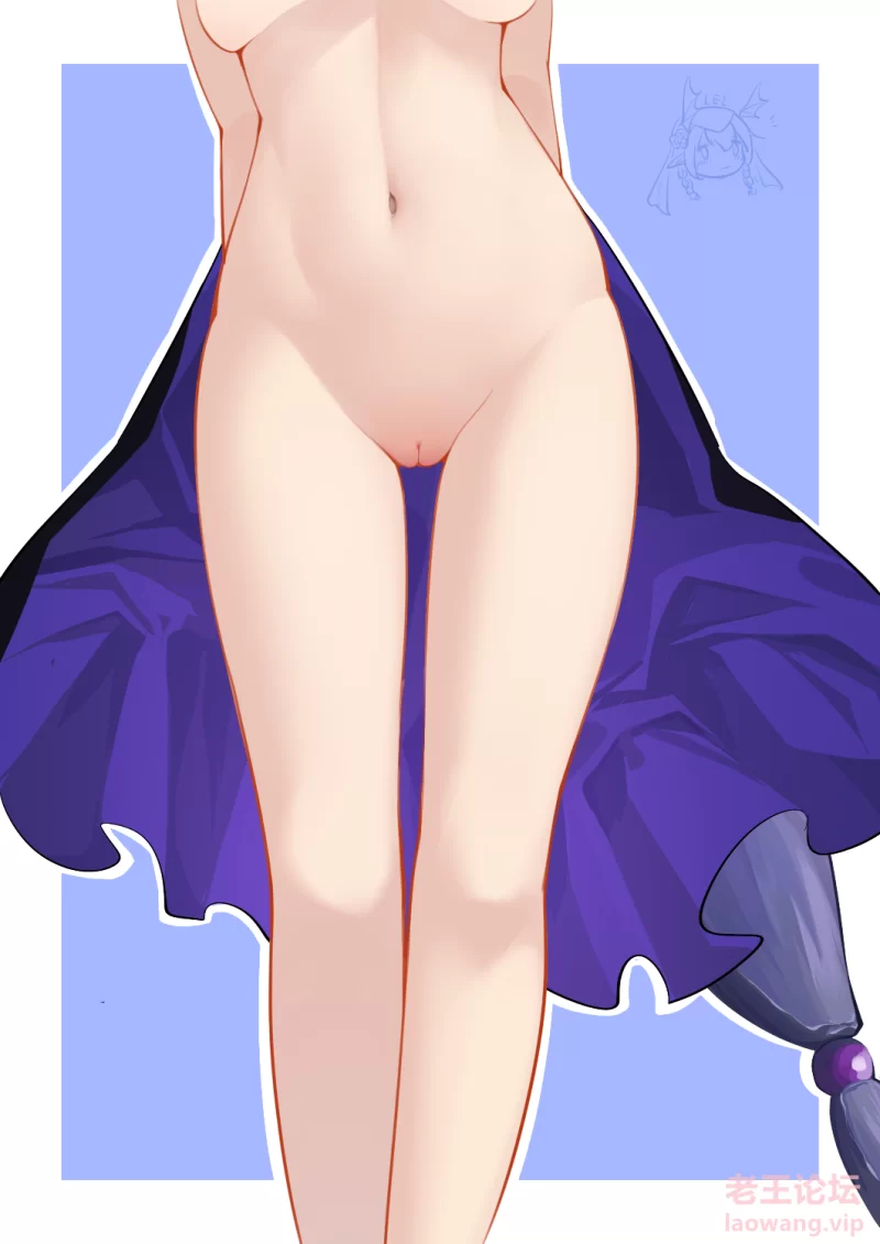 yande.re 1146827 akeboshi_himari blue_archive halo naked nipples pointy_ears qia.png