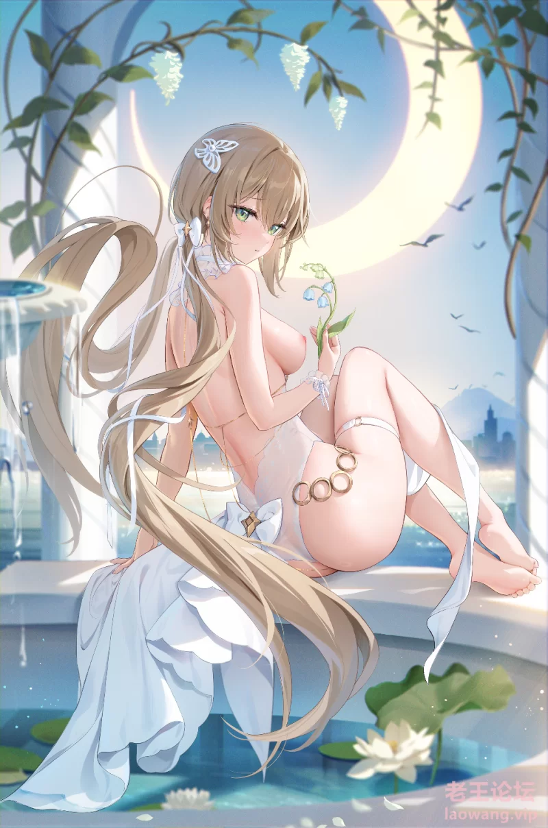yande.re 1146827 akeboshi_himari blue_archive halo naked nipples pointy_ears qia.png